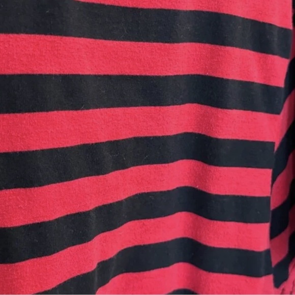 Striped Red and Black Tee - Picture 2 of 2